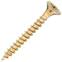 SiDAX General Purpose Pozi Countersunk Chipboard Wood Screws - 3.5 x 30mm - Yellow Zinc - Pk of 200