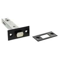 Atlantic 5mm Tubular Bathroom Deadbolt - 100mm Case - 75mm Backset - Square - Matt Black