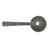 From The Anvil Pewter Door Handles on Round Rose - Avon Range