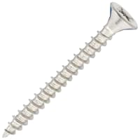SiDAX Pozi Countersunk Wood Screws - 5.0 x 50mm - A2 Stainless Steel - Pack of 200