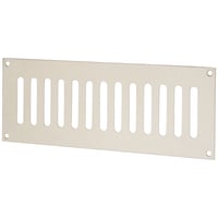 Altro Plain Slotted Vent - 242 x 89mm - 4800mm² Free Air Flow - Polished Stainless Steel
