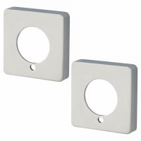 Jigtech Square Privacy Rose Cover - Polished Chrome