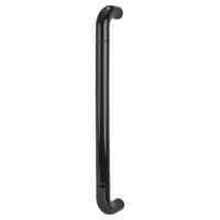 Hoppe AR602/600 Ebony Black Nylon D-Bar Door Pull Handle - Bolt Fix - 600mm c/c