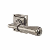 Finesse Natural Pewter Door Handles on Square Rose - Fenwick Range