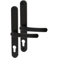 TSS uPVC Multipoint Door Handle - 215mm Bolt c/c - 70mm c/c - Black