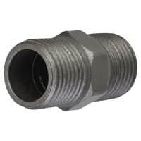 Altro 3/4 Inch Pipe Shelving Iron Threaded Nipple Connector - Grey
