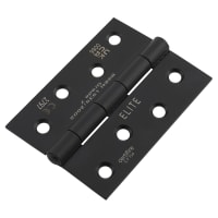 Altro Steel Grade 7 Butt Fire Door Hinge - 100 x 76 x 2mm - Matt Black - Pair