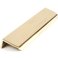 From The Anvil Moore Edge Cabinet Pull Handle - 170mm Centres - Polished Brass
