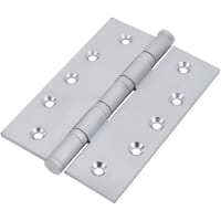 Performance Brass Ball Bearing Butt Door Hinge - 127 x 89 x 4mm - Satin Chrome - Pair