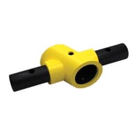 FibreRail Mid Rail - Key Clamp System - 63° - Yellow