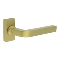 CRES by Frelan Satin Brass uPVC Multipoint Door Handles on Rectangular Rose - CR-104 Range