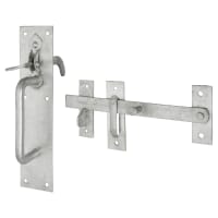 Medium Duty Council Pattern Suffolk Gate Thumb Latch - 200 x 50mm - Galvanised