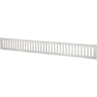 Altro Plain Slotted Vent - 600 x 76mm - 11590mm² Free Air Flow - Polished Stainless Steel