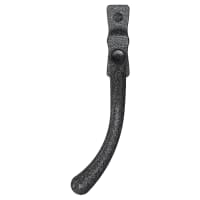 Mila Heritage Pear Drop Locking Espagnolette Casement Window Handle - Left Hand - Heritage Pewter