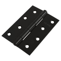 Altro Steel Grade 7 Butt Fire Door Hinge - 100 x 70 x 2mm - Matt Black - Pair