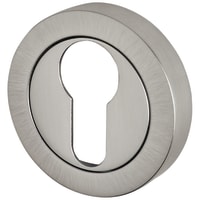 Jedo Escutcheon - 50mm Diameter - Euro - Satin Chrome