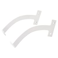 Iron Quadrant Arm Fanlight Stay - 150mm Length - White - Pair