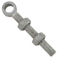 Adjustable Gate Eye - 150mm for 22mm Pin - Galvanised - Pair