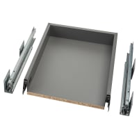 Blum MERIVOBOX BLUMOTION M Height Soft Close Drawer - (H) 91 x (D) 450 x (W) 352mm - Orion Grey