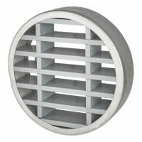 LVC Circular Air Transfer Vent - FD60 - 148mm Diameter - Silver