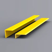 EdgeGrip Anti Slip Stair Nosing Strip - 750 x 55 x 55mm - Yellow