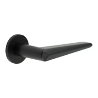 CRES by Frelan Black Sprung Fire Rated Door Handles on Round Rose - CR-107 Range