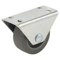 Coldene Furniture Castor - Fixed - Top Mount - 20kg Max Weight - 40mm Diameter - Grey