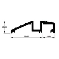 Sealmaster Watershed Seal - 1000mm Length - TJS Threshold - Inward/Outward Opening Doors - Silver