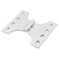 Jedo Heavy Duty Parliament Hinge - 102 x 75 x 125mm - Polished Chrome - Pair