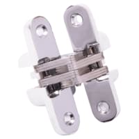 Altro Concealed Hinge - 70 x 16mm - Polished Chrome - Pair