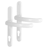 Fab & Fix White uPVC Extended Multipoint Door Handles - 92mm c/c - Balmoral Range