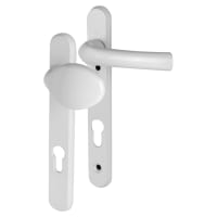 Hoppe 76G/3370N White uPVC Multipoint Lever/Pad Door Handles - 92mm c/c - Tokyo Range