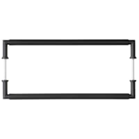 Burlington by Frelan Black 20mm D-Bar Door Pull Handle - B2B - 425mm c/c - Piccadilly Range