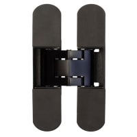 Ghost 3D Fire Rated Concealed FD30 Door Hinge - 140 x 30mm - Black