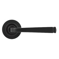 From The Anvil Aged Bronze Door Handles on Round Beehive Rose - Avon Range