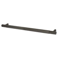 Alexander & Wilks Brunel 13mm Knurled T-Bar Cabinet Pull Handle - 224mm Centres - PVD Dark Bronze