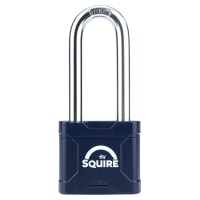 Squire Stronglock Plus 45/2.5 Long Shackle Padlock - 48mm Body - 63 x 20.5mm Shackle - Blue