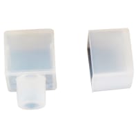 Integral LED End Cap From Bottom End for 15 x 15mm Side & Top Bend Neon Strip Light - Pack of 5