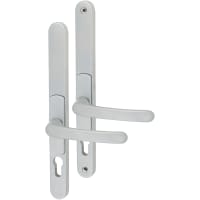 VERSA uPVC Adjustable Multipoint Door Handle - 260mm Bolt c/c - 62-95mm c/c - Silver
