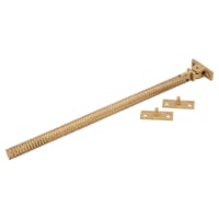 Hampstead Iris Reeded Casement Window Stay - 8 Inch/200mm Length - Satin Brass