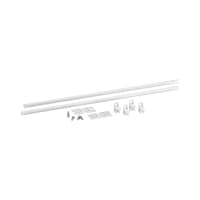 elfa Top Track System - Universal Runners for Wire & Mesh Baskets - 550mm Length - White - Pair
