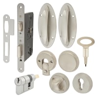 Eclipse Anti-Ligature Auxiliary Bedroom Doorset with Primary & Secondary Override - 54mm Thick Doors