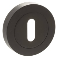 Atlantic Status Escutcheon - 51mm Diameter - Keyhole - Urban Dark Bronze