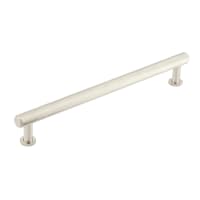 Burlington by Frelan Piccadilly 15mm Knurled T-Bar Cabinet Pull Handle - 224mm c/c - Satin Nickel