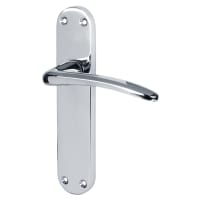 Touchpoint Polished Chrome Latch Door Handles Pack - Salerno Range