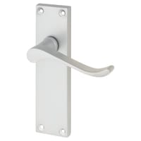 Touchpoint Satin Chrome Budget Scroll Latch Door Handles Pack - Mia Range