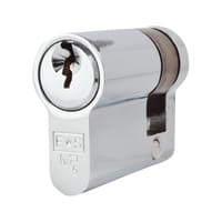 Eurospec 5 Pin 40mm Euro Single Cylinder - 30 + 10mm - Polished Chrome - Master Keyed