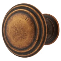 Altro Hythe Round Cabinet Knob - 37mm Diameter - Antique Brass
