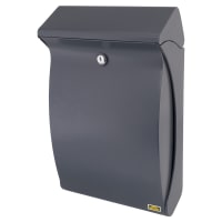 Burg Wachter Swing Plastic Postbox - 419 x 271 x 129mm - Anthracite Grey