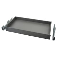 Blum MERIVOBOX BLUMOTION M Height Soft Close Drawer with Fronts - (H) 101 x (D) 450 x (W) 852mm - Orion Grey